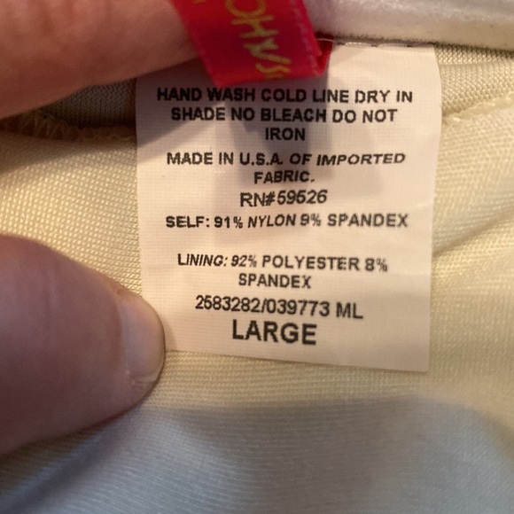 Betsey Johnson Bikini Strapless Top Lace with buttons Size Large Black - Picture 6 of 12